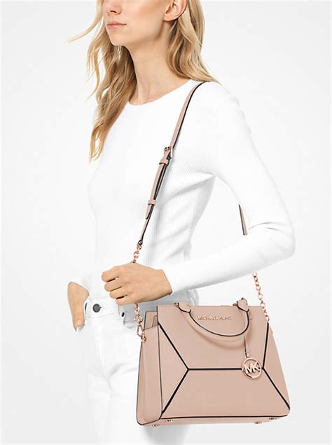 michael michael kors prism medium saffiano leather satchel|Prism Large Saffiano Leather Satchel .